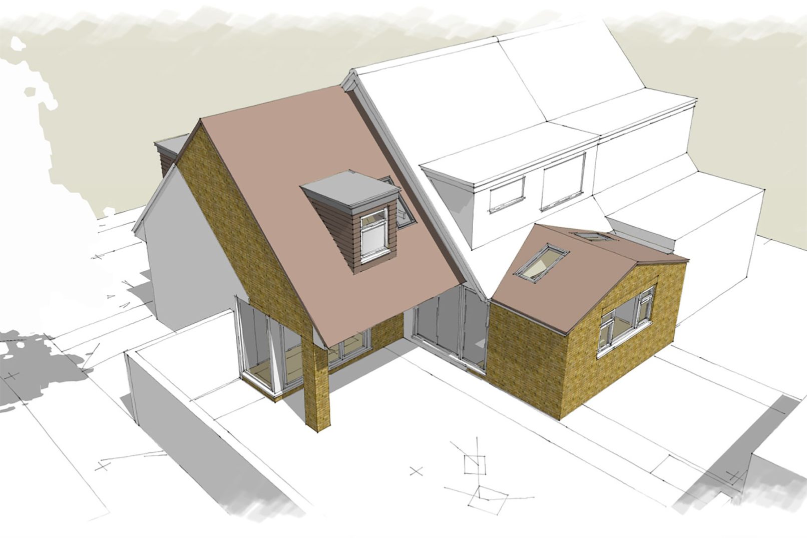 New Side and Rear Kitchen and Bedroom Extension